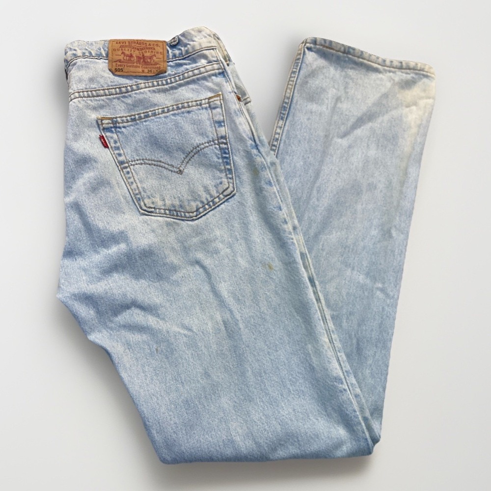 Vintage Levis 505 Jeans Mens 36 x 34 Denim Regular Fit Straight Leg Y2k - Picture 1 of 12